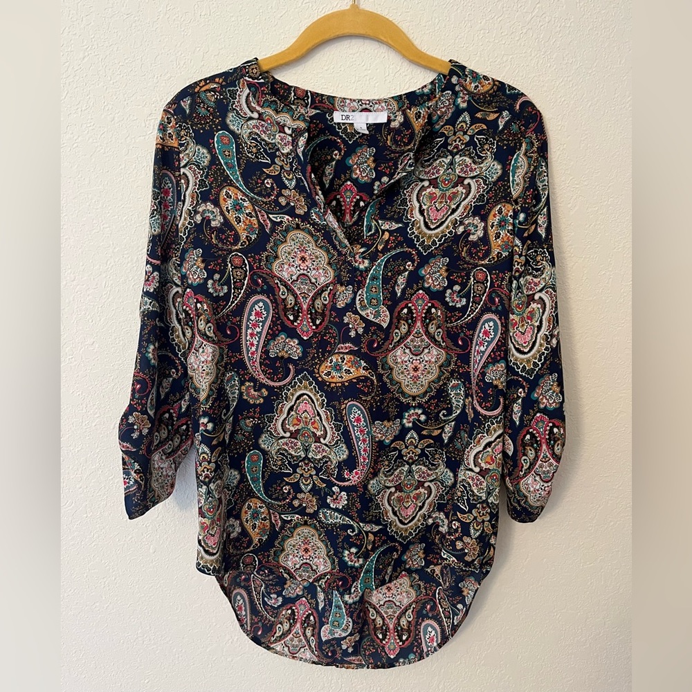 DR2 Paisley/Floral Print Top